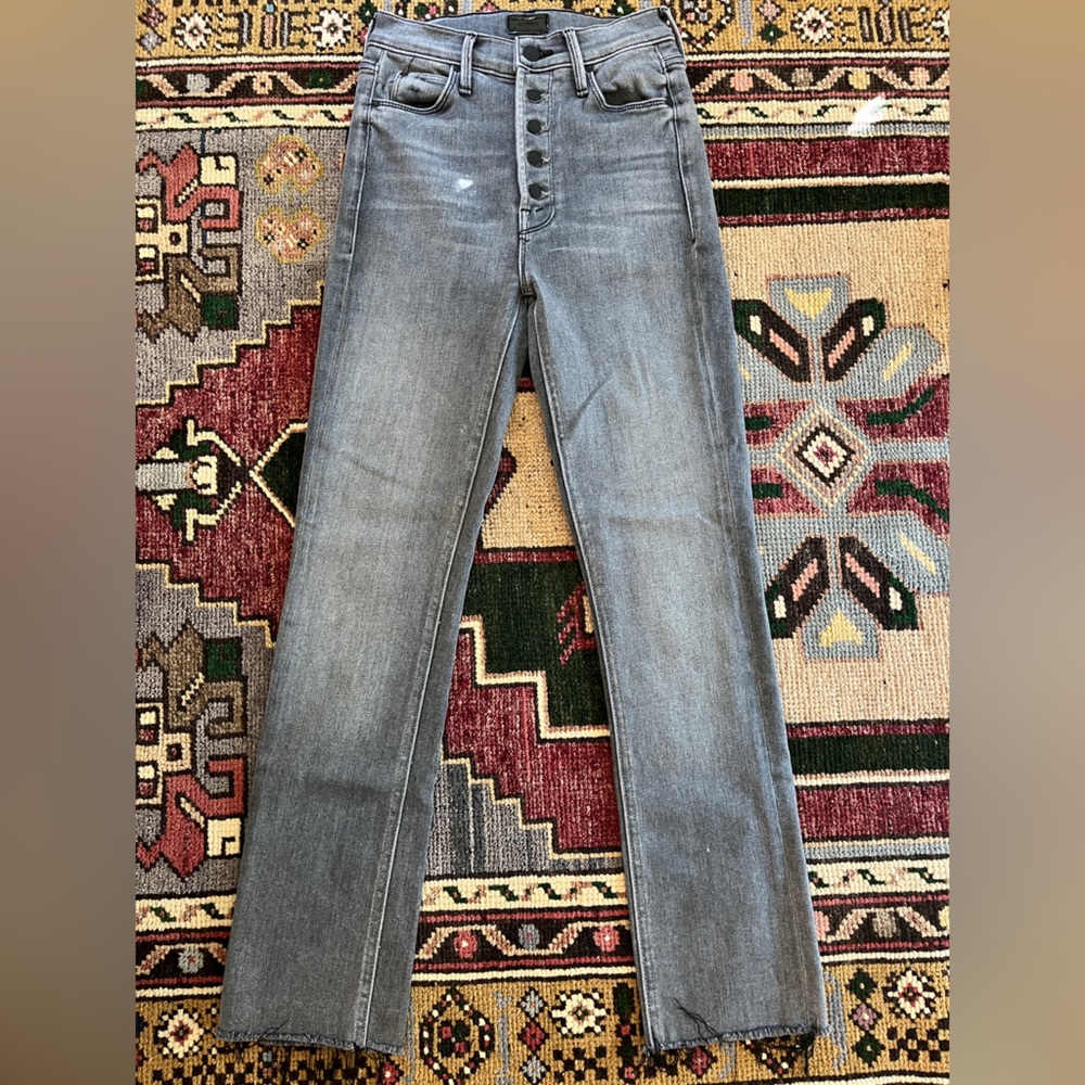 MOTHER Pixie Dazzler Ankle Fray Jeans - Picture 3 of 9